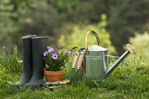 Reusable garden items prepared for charity donation in Teddington