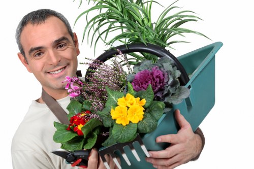 Keyboard-friendly landscaping webpage layout with clear structure